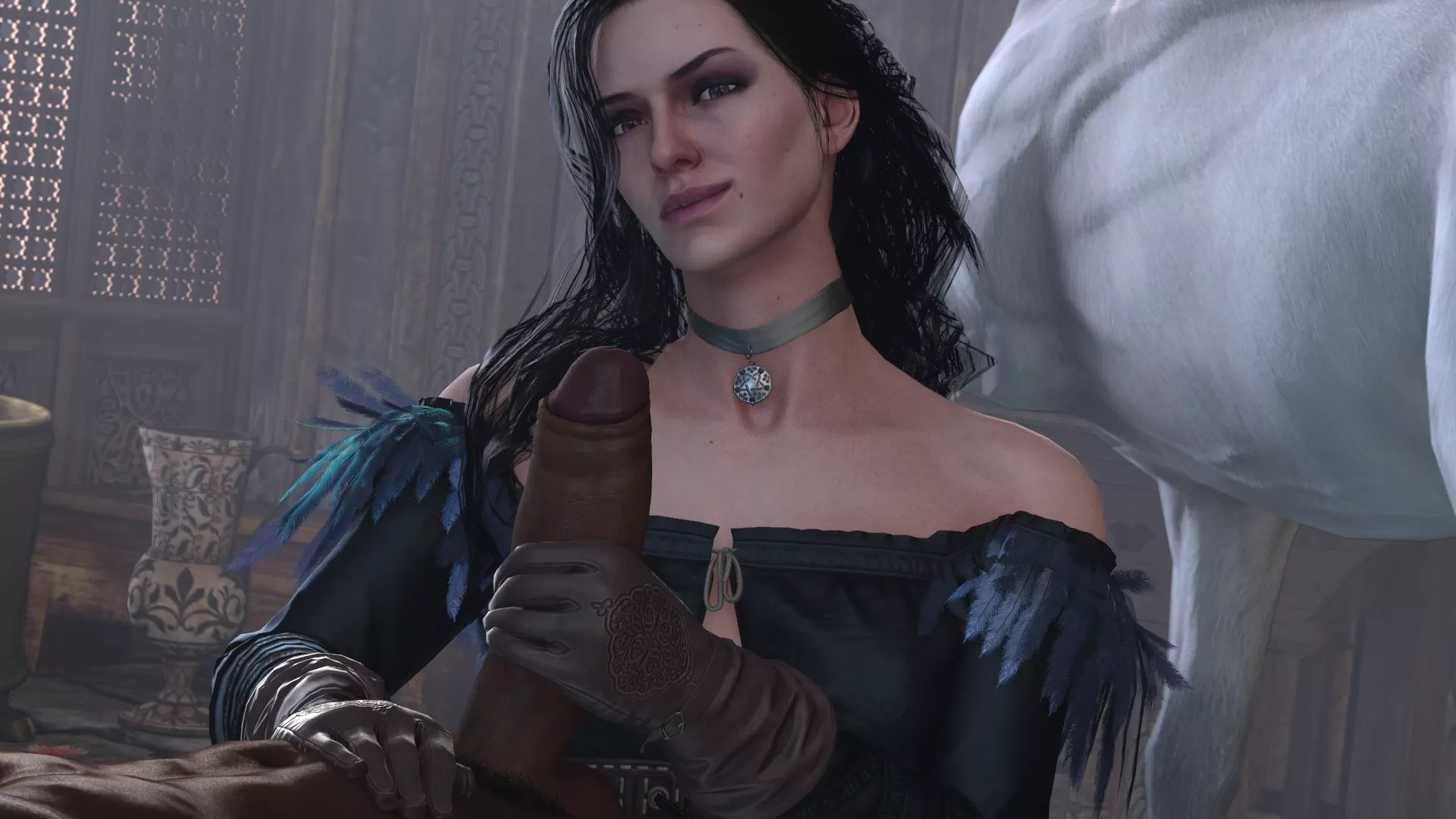 Yennefer giving a handjob (Stephanie) [The Witcher]