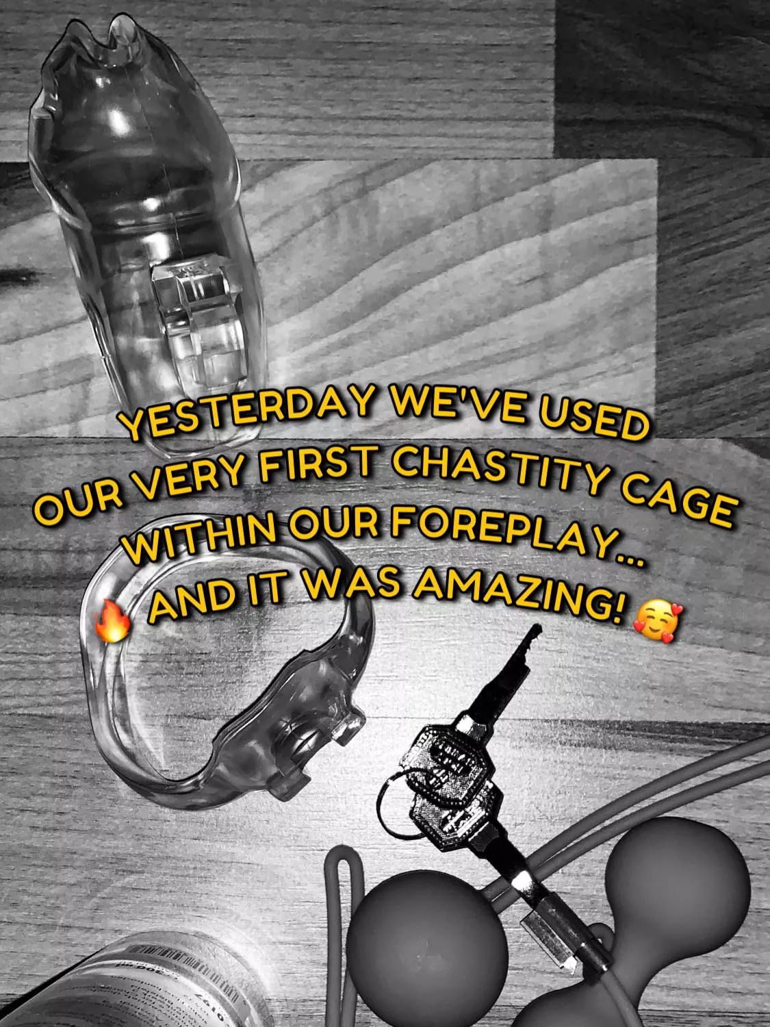 Yesterday me and my girlfriend used our very first chastity cage on me… And it was amazing! A detailed writing will follow!