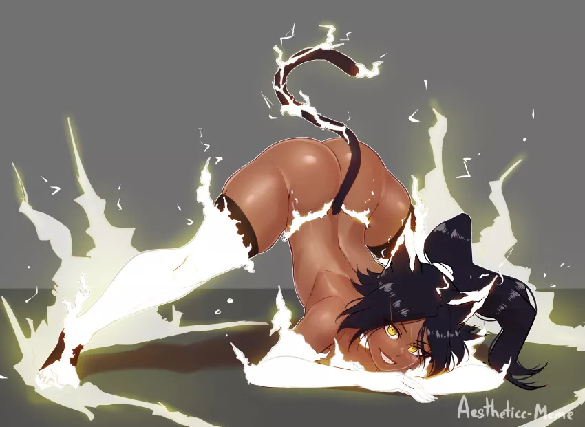 Yoruichi doing the Jack-O Challenge! (Aestheticc-Meme)