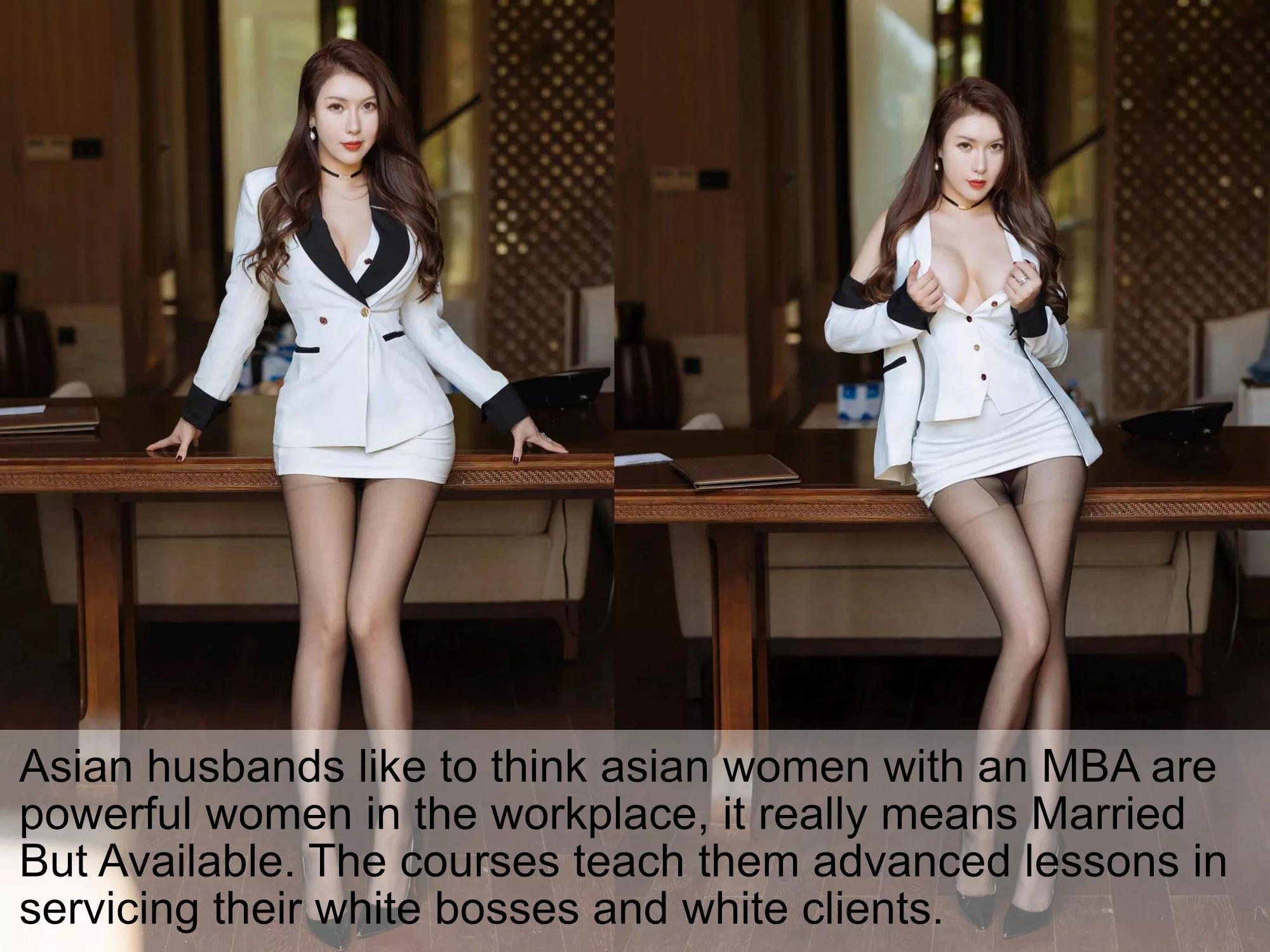 You didn't think your MBA holding asian wife was respected did you?