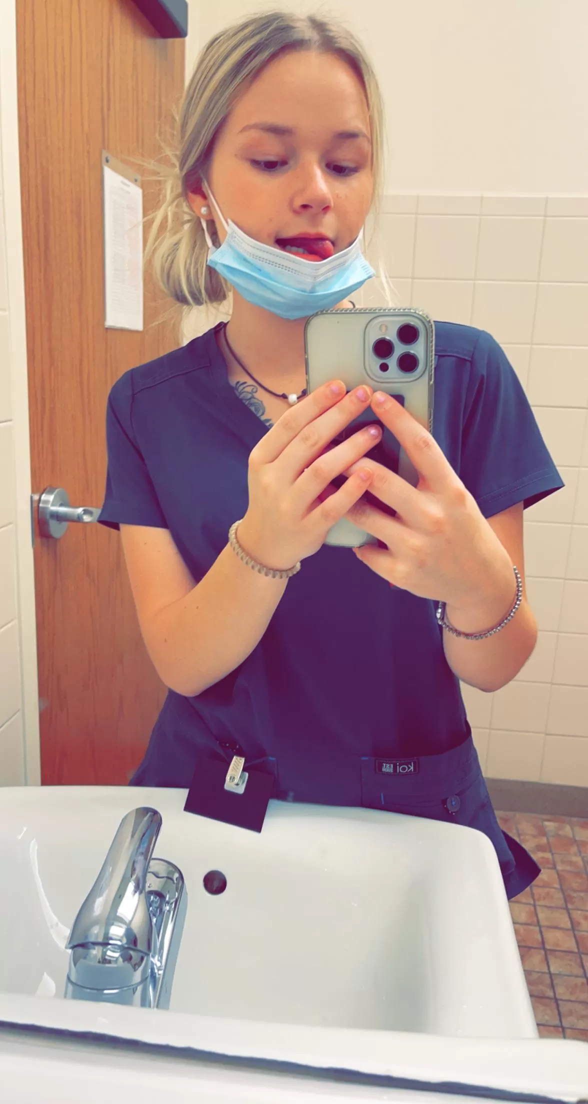 you like a girl in scrubs? :)