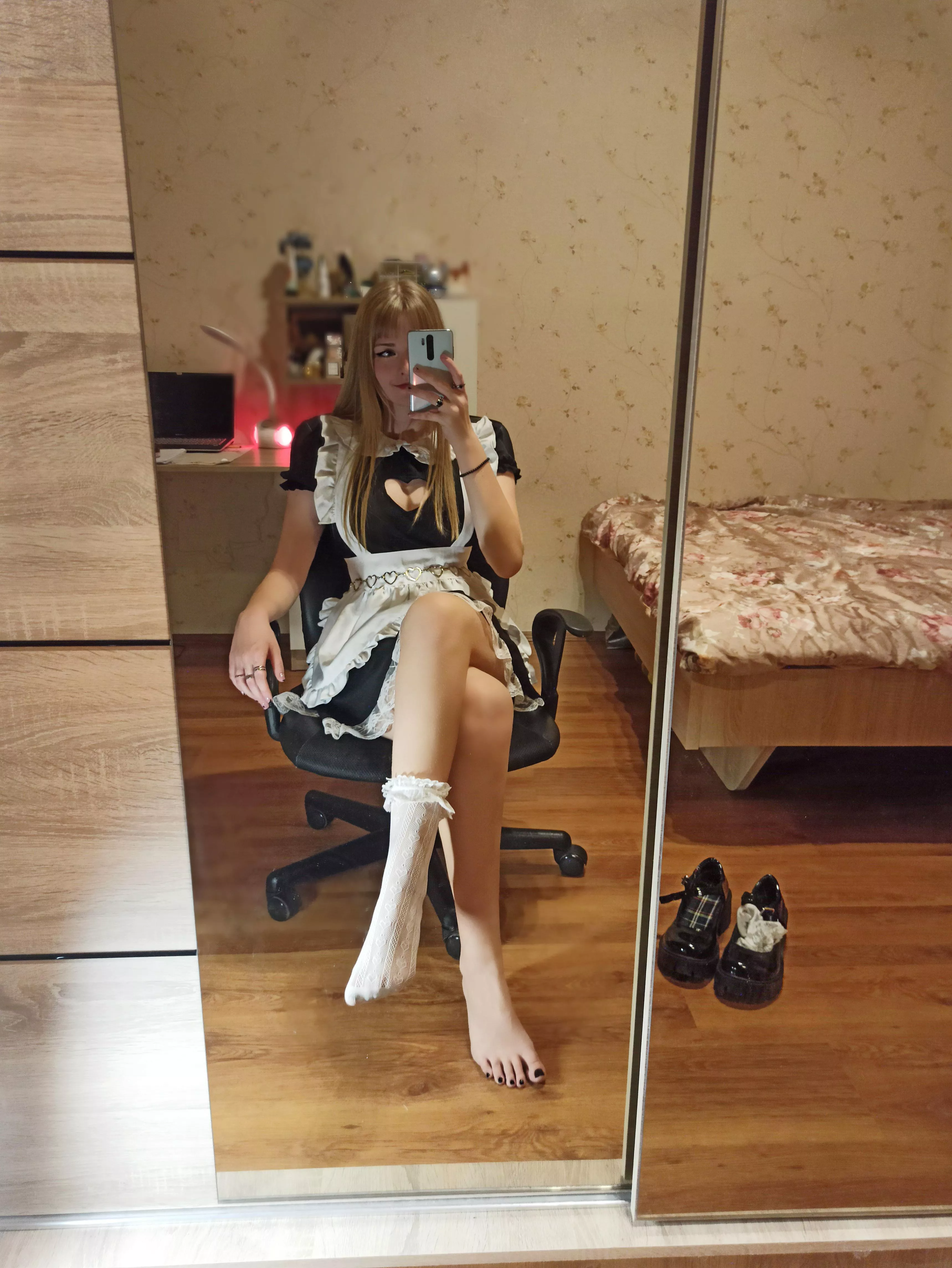 Your maid is here, darling. 🖤 Would you prefer to dominate or to be dominated by me?