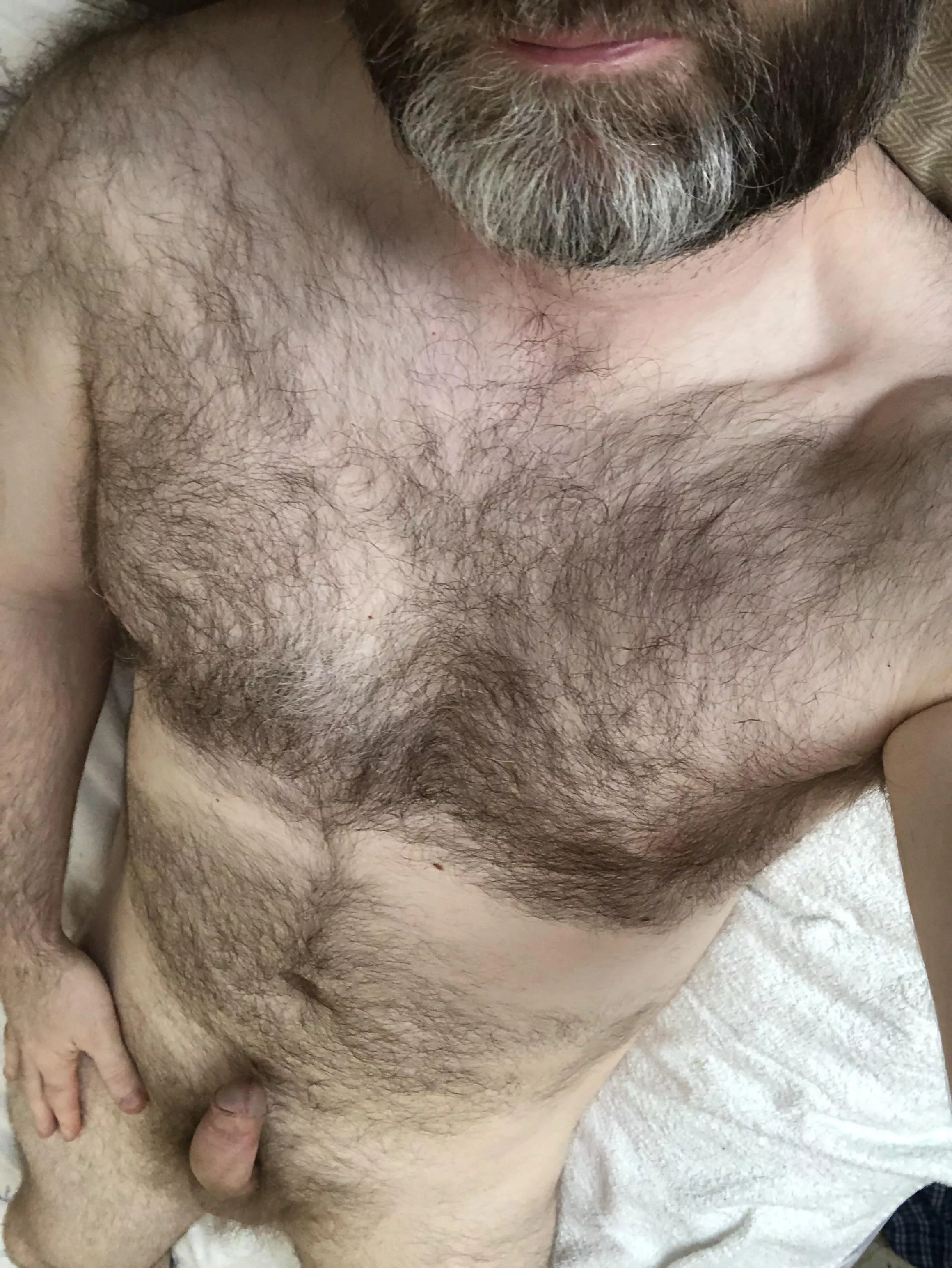 Your morning hairy chest ride