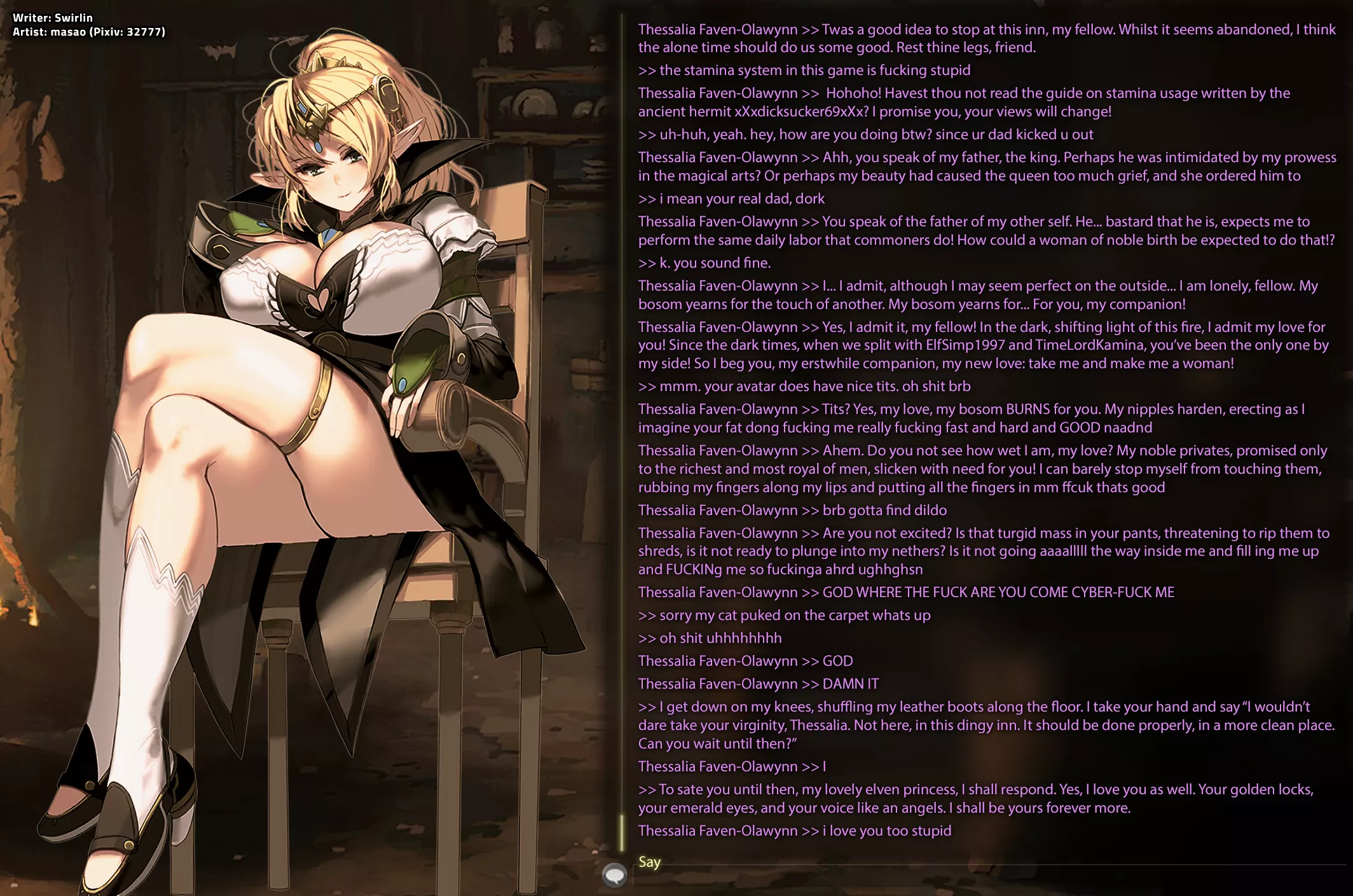 Your VR MMO Elven Princess [Romance] [Implied Masturbation] [Elf]