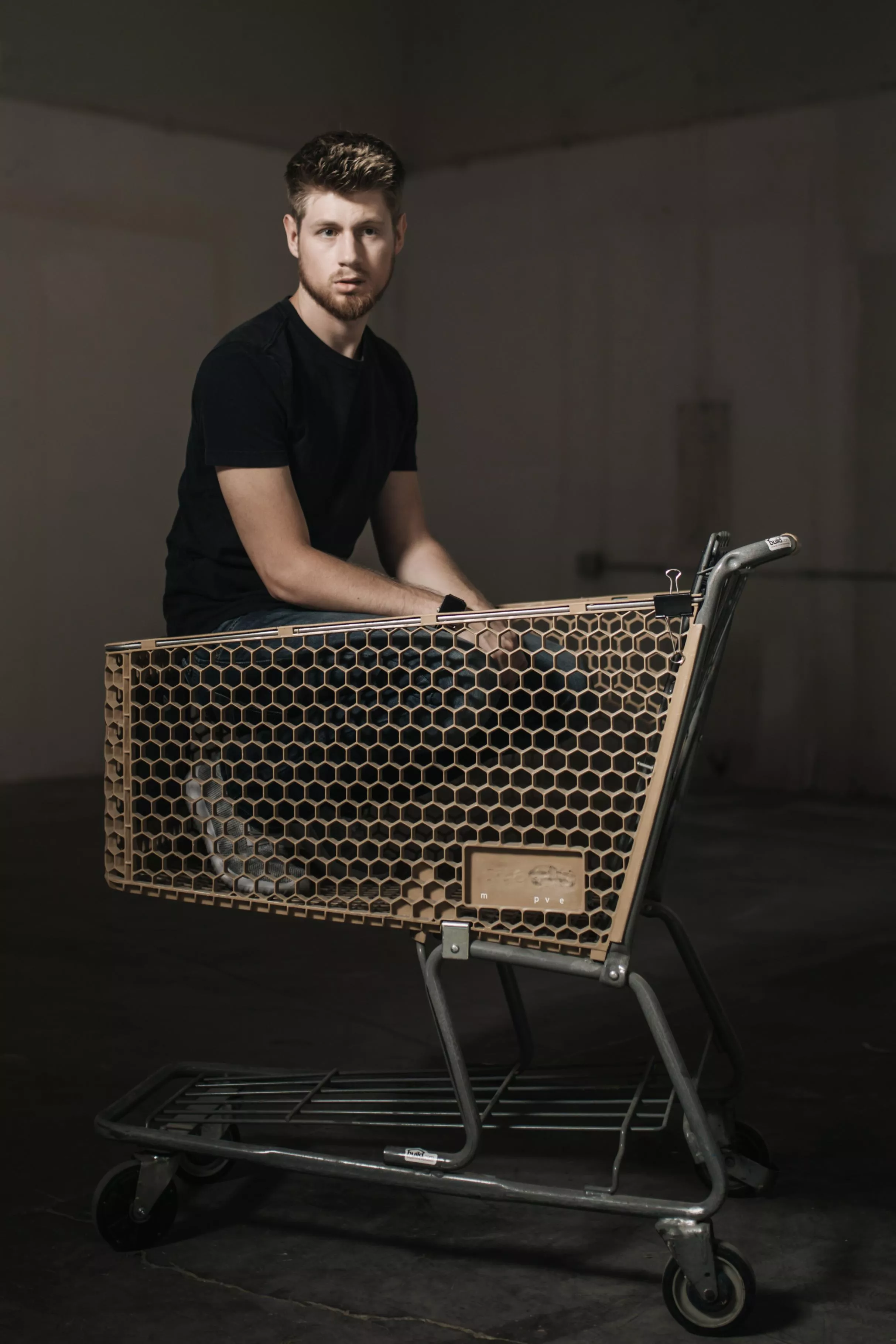 You’re never too old to ride in a shopping cart.