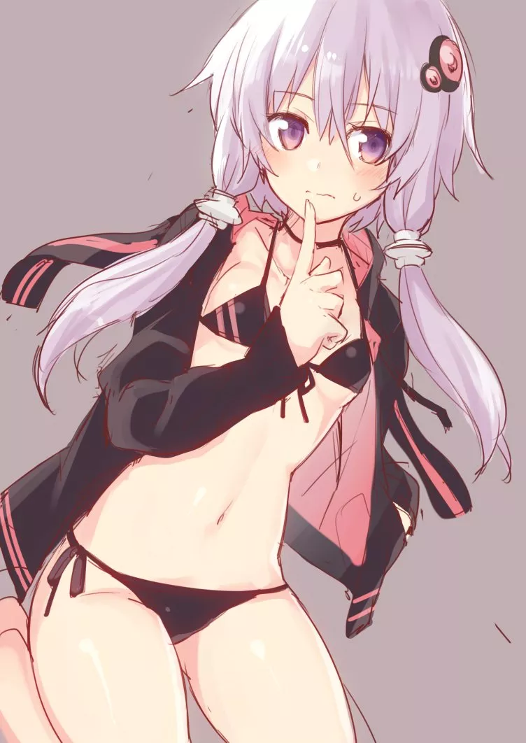 Yukari and her swimsuit