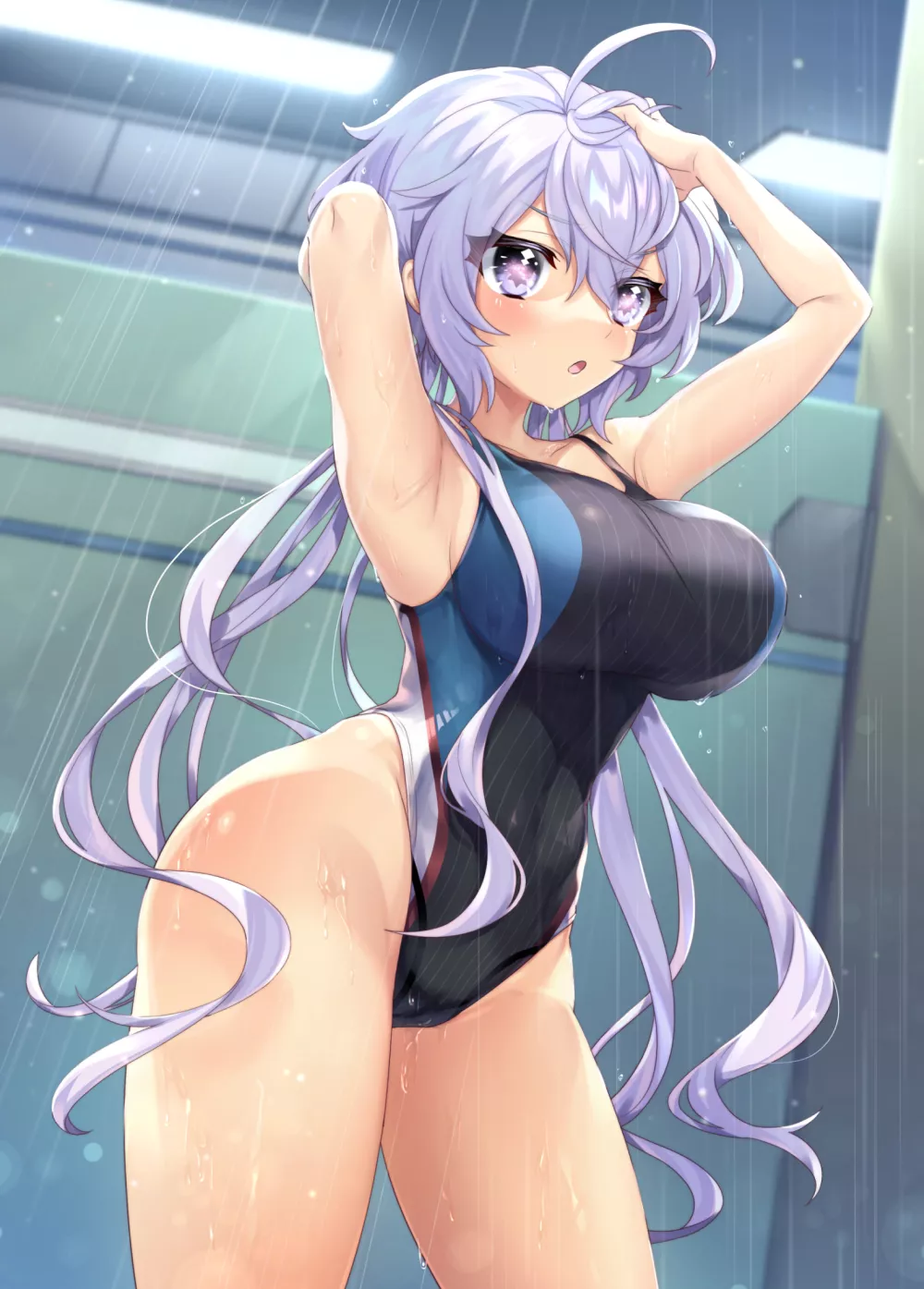 Yukine Chris Showers Swimsuit (Wada Chiyon) [Symphogear]