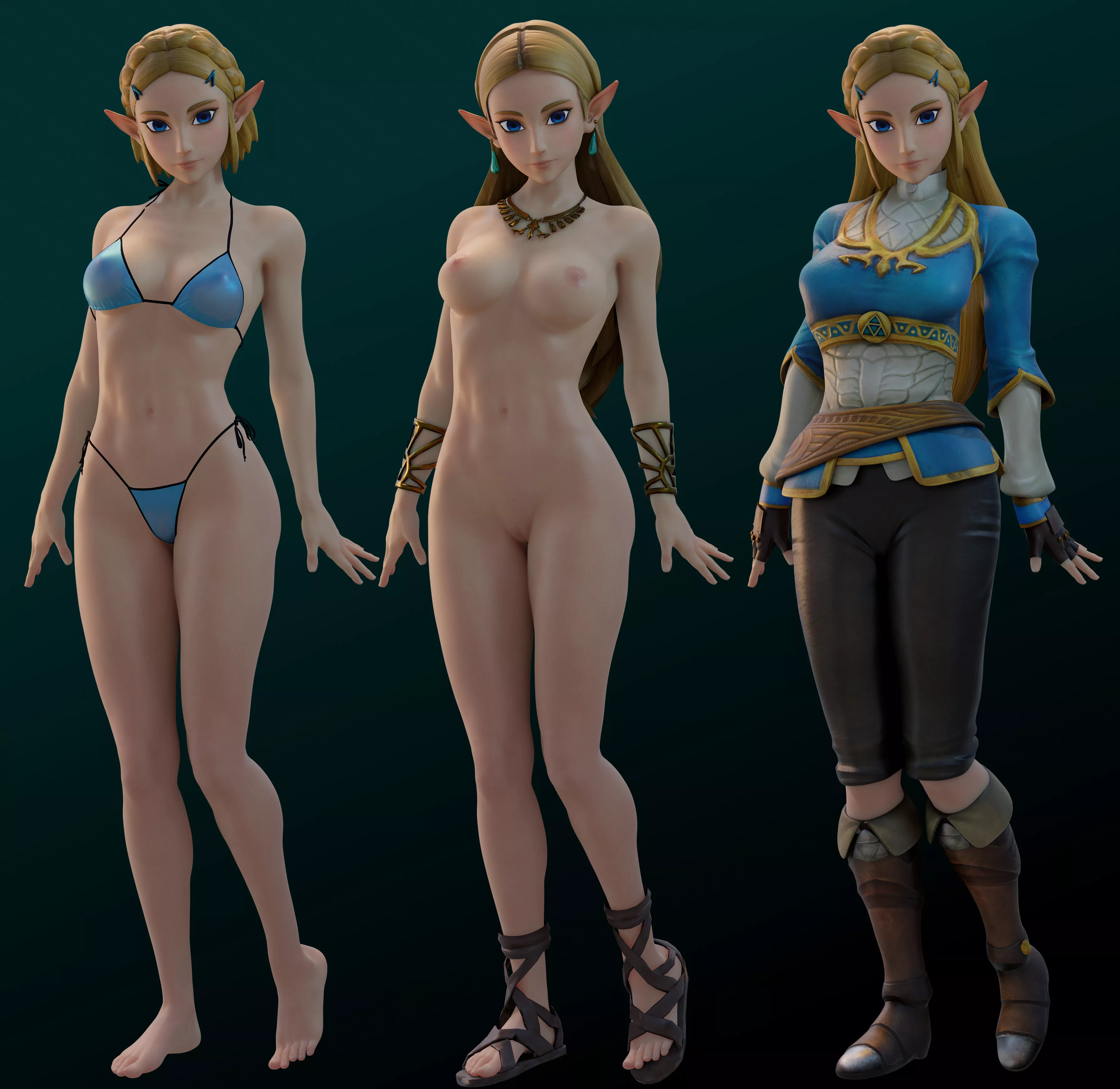 Zelda (Nextr3d) [legend of zelda: Breath of the wild]