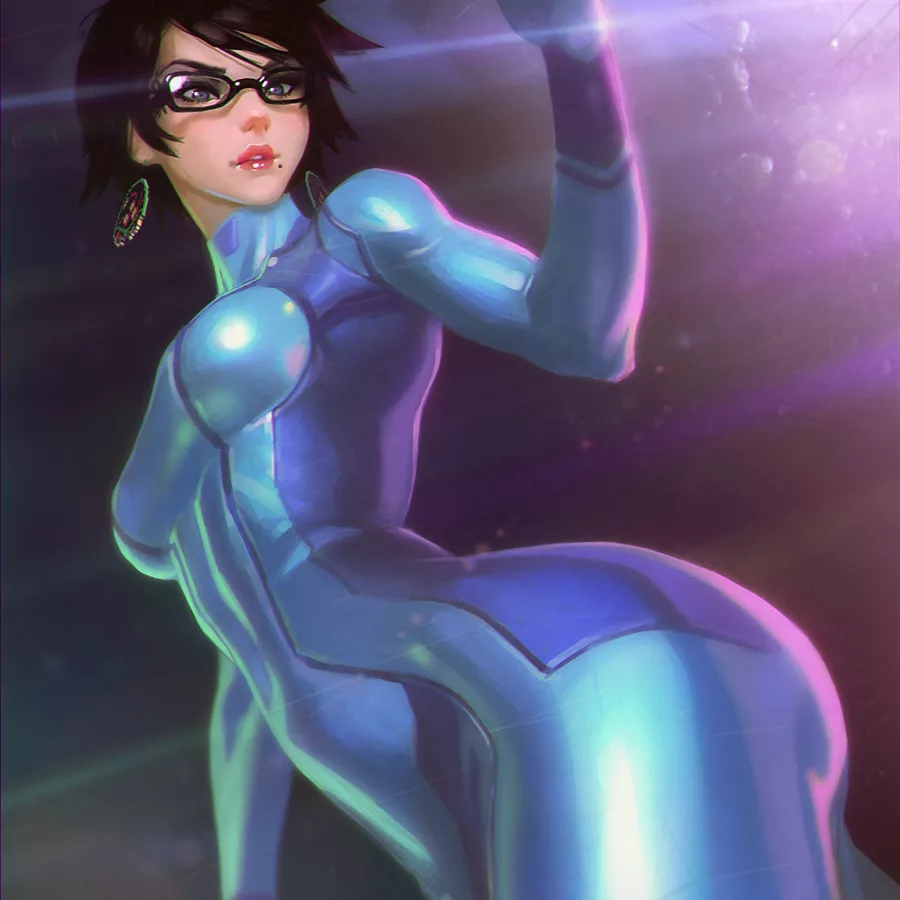 Zero Suit Bayonetta (Ilya Kuvshinov) [Bayonetta/ Metroid]