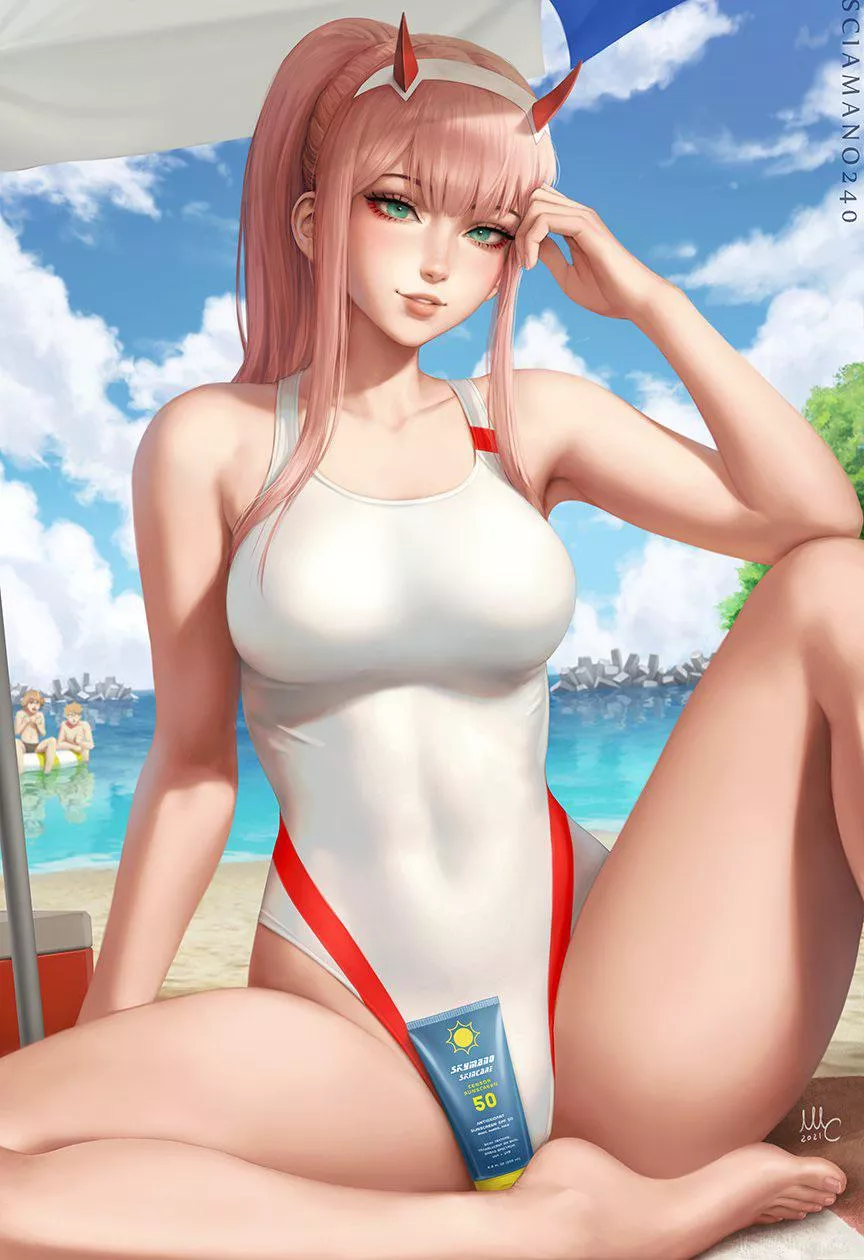 Zero Two in a swimsuit (sciamano240)