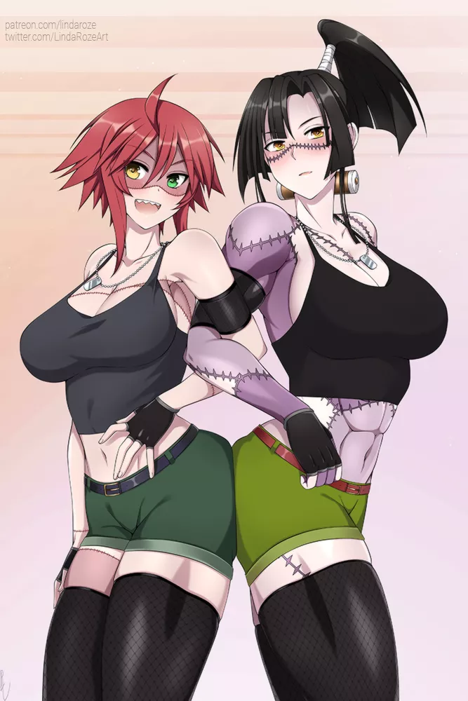 Zombina x Kunai Zenow [Monster Musume, Monster Girl Doctor] (LindaRoze)